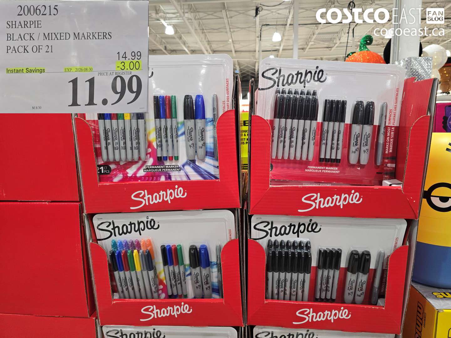 2006215 SHARPIE BLACK / MIXED MARKERS PACK OF 21 ($3.00 INSTANT SAVINGS EXPIRES ON 2026-08-30) $11.99