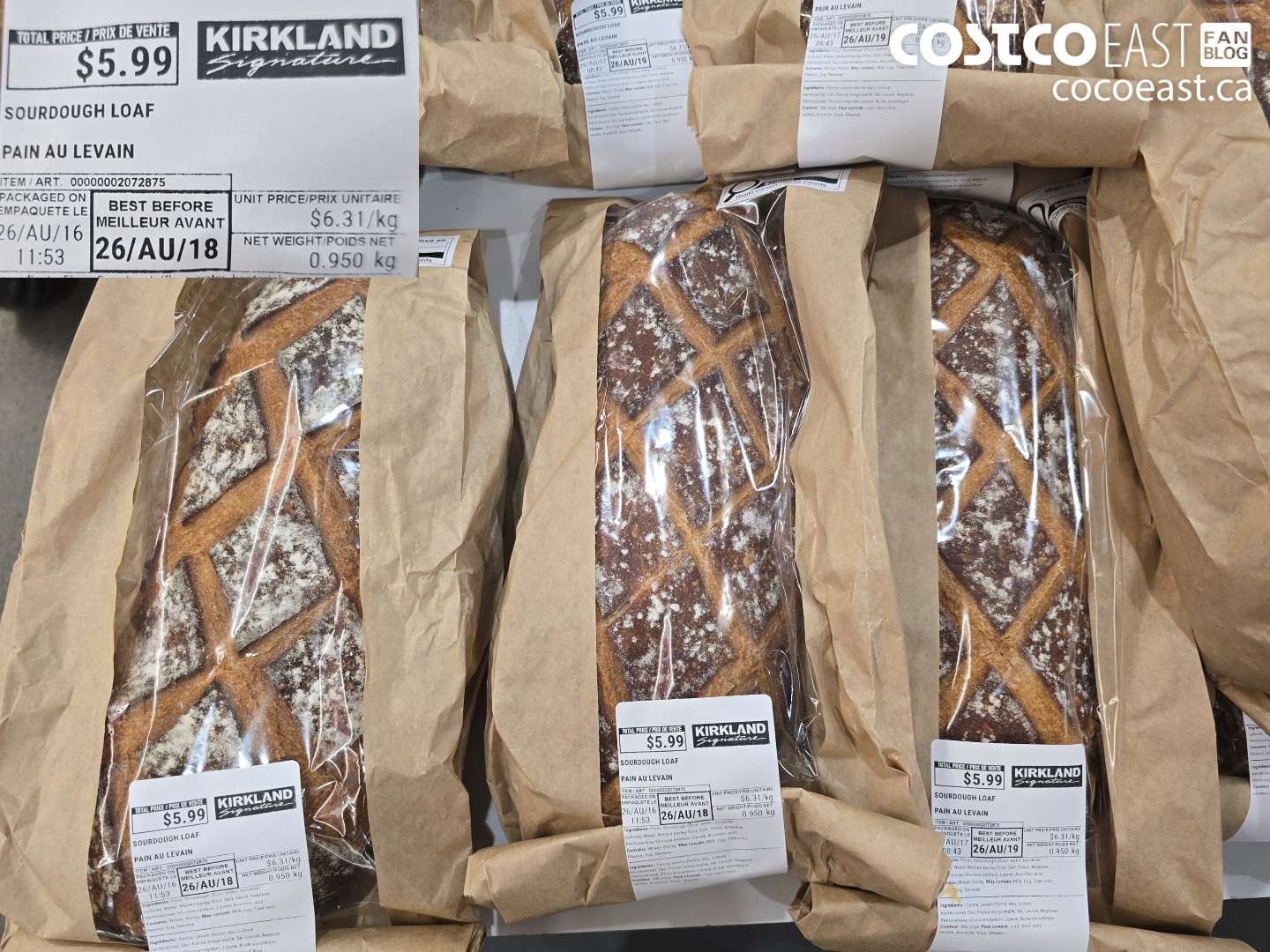 2072875 SOURDOUGH LOAF $5.99