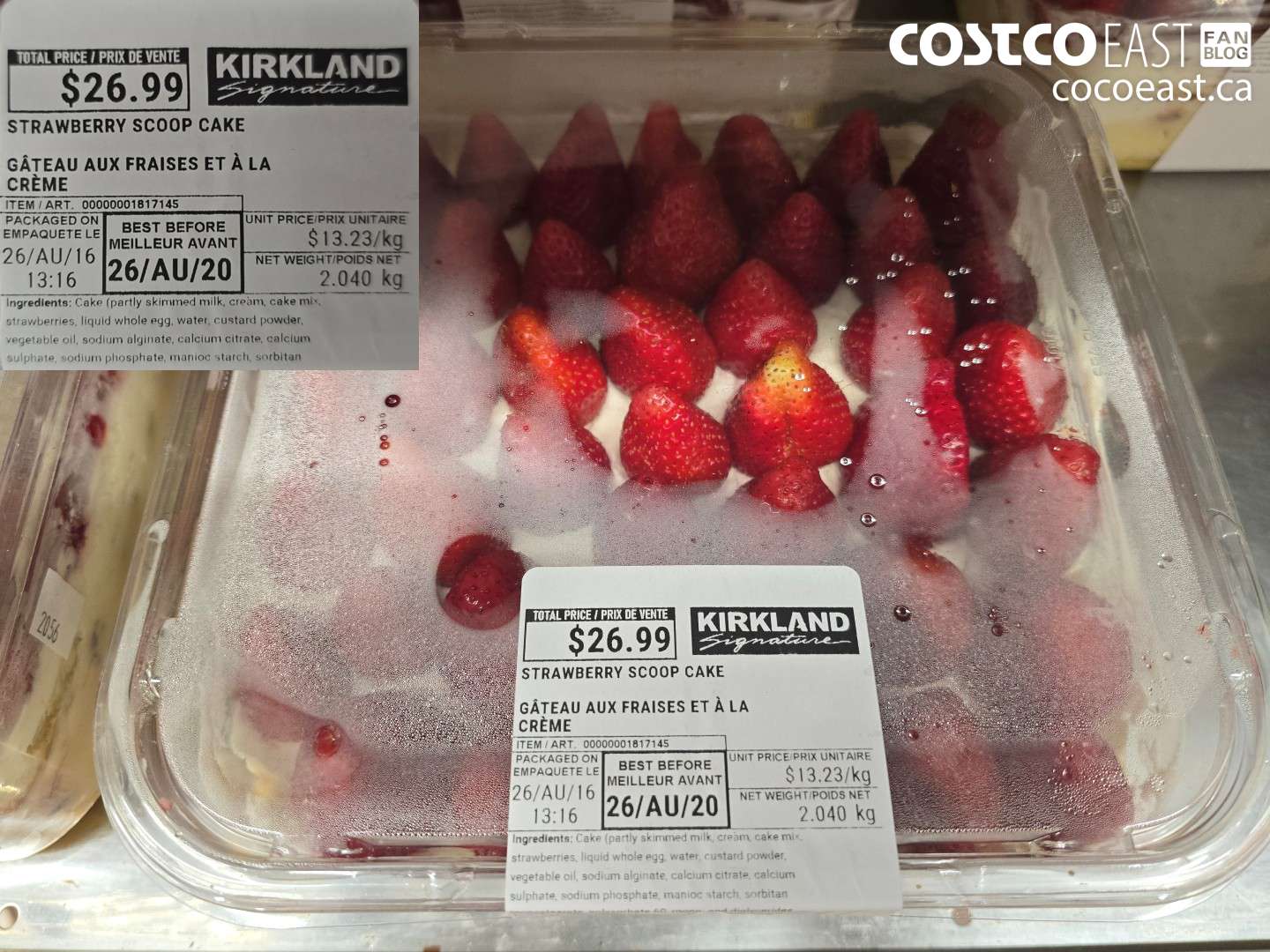 1817145 STRAWBERRY SCOOP CAKE $26.99