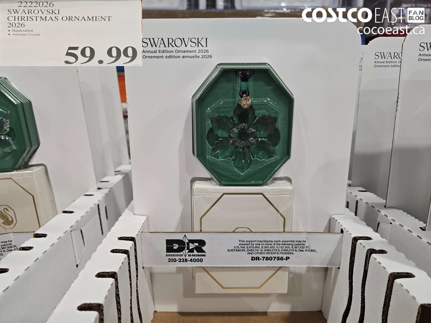 2222026 SWAROVSKI CHRISTMAS ORNAMENT 2026 $59.99