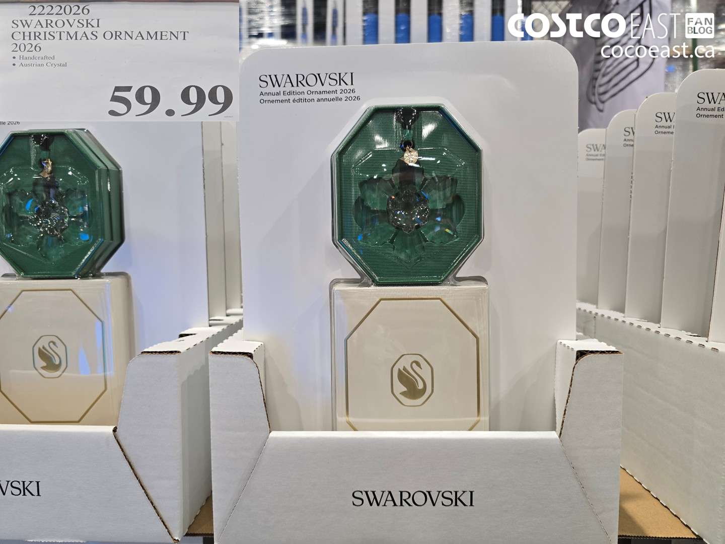 2222026 SWAROVSKI CHRISTMAS ORNAMENT 2026 $59.99