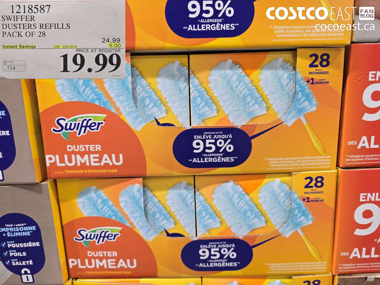 1218587 SWIFFER DUSTERS REFILLS PACK OF 28 ($5.00 INSTANT SAVINGS EXPIRES ON 2026-08-05) $19.99