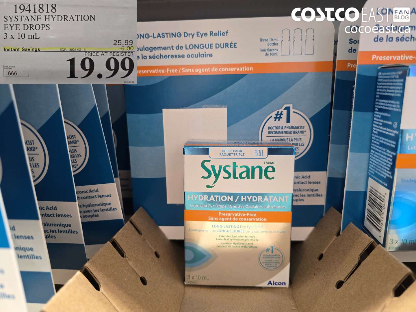 1941818 SYSTANE HYDRATION EYE DROPS 3 X 10 ML ($6.00 INSTANT SAVINGS EXPIRES ON 2026-08-16) $19.99