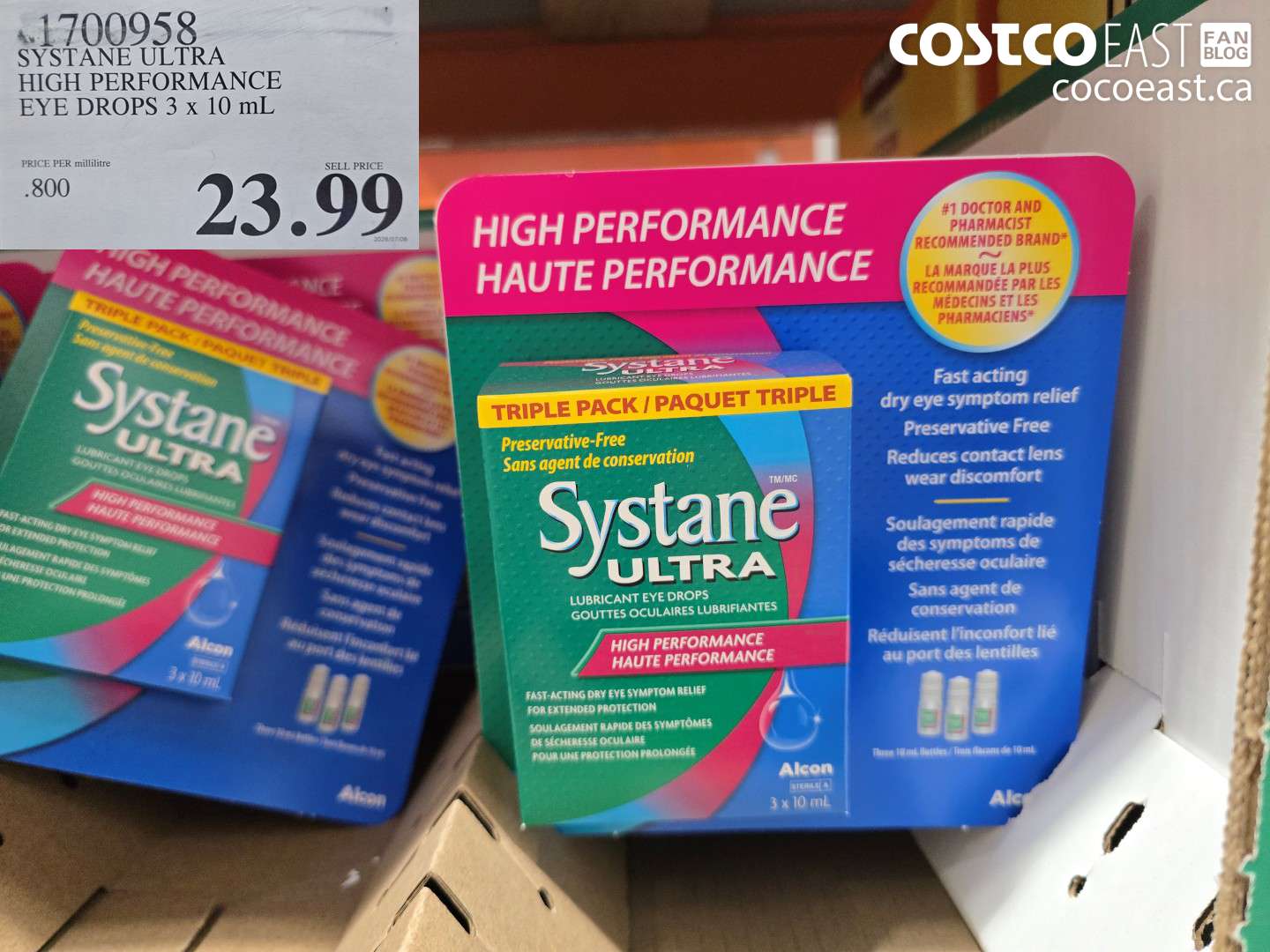 1700958 SYSTANE ULTRA HIGH PERFORMANCE EYE DROPS 3 X 10 ML $23.99