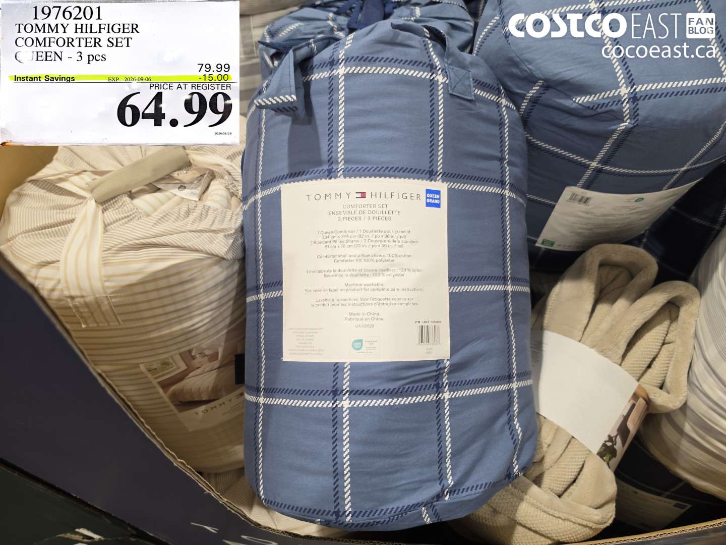 1976201 TOMMY HILFIGER COMFORTER SET C JEEN - 3 PCS ($15.00 INSTANT SAVINGS EXPIRES ON 2026-09-06) $64.99