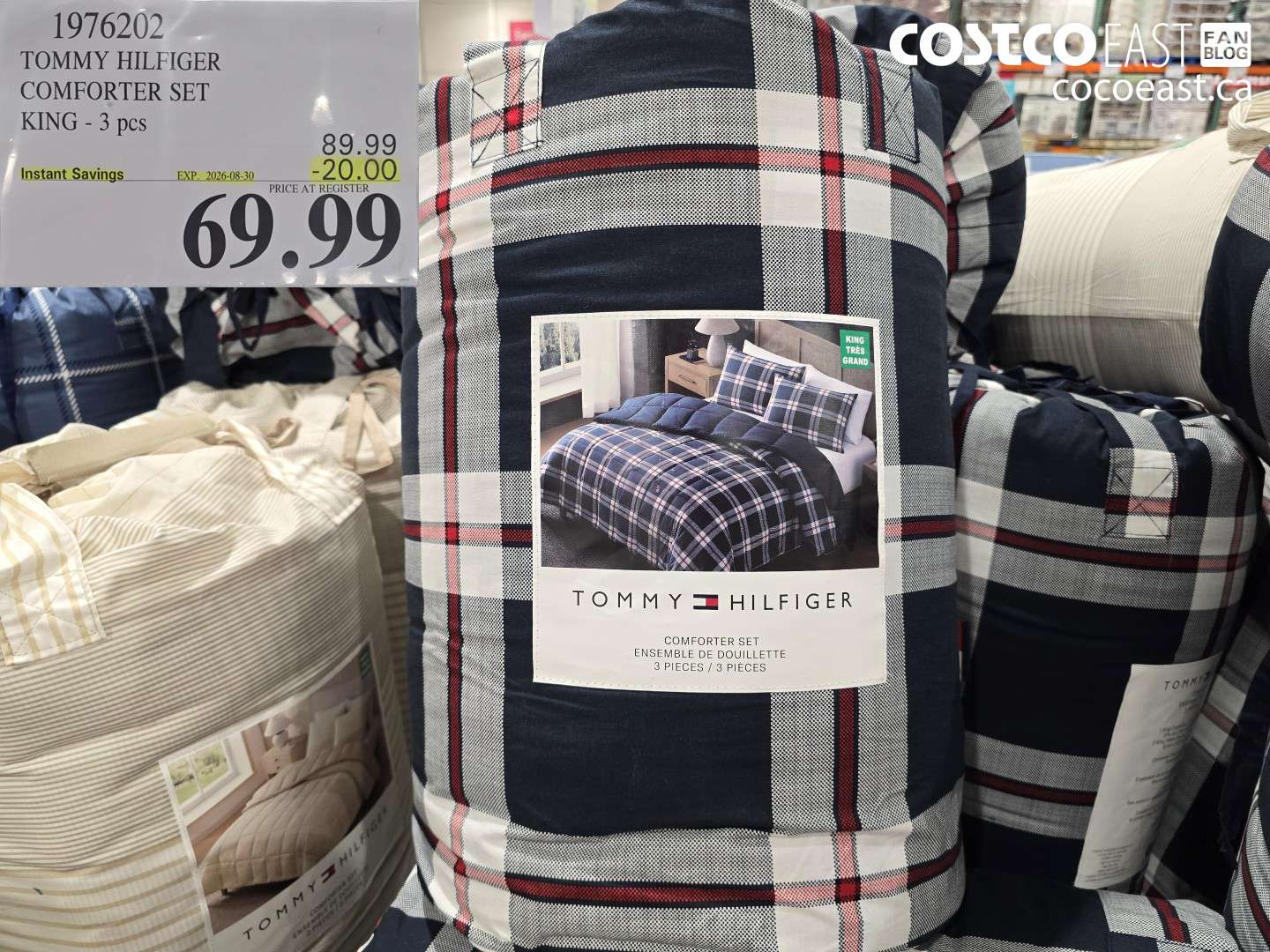 1976202 TOMMY HILFIGER COMFORTER SET KING - 3 PCS ($20.00 INSTANT SAVINGS EXPIRES ON 2026-08-30) $69.99
