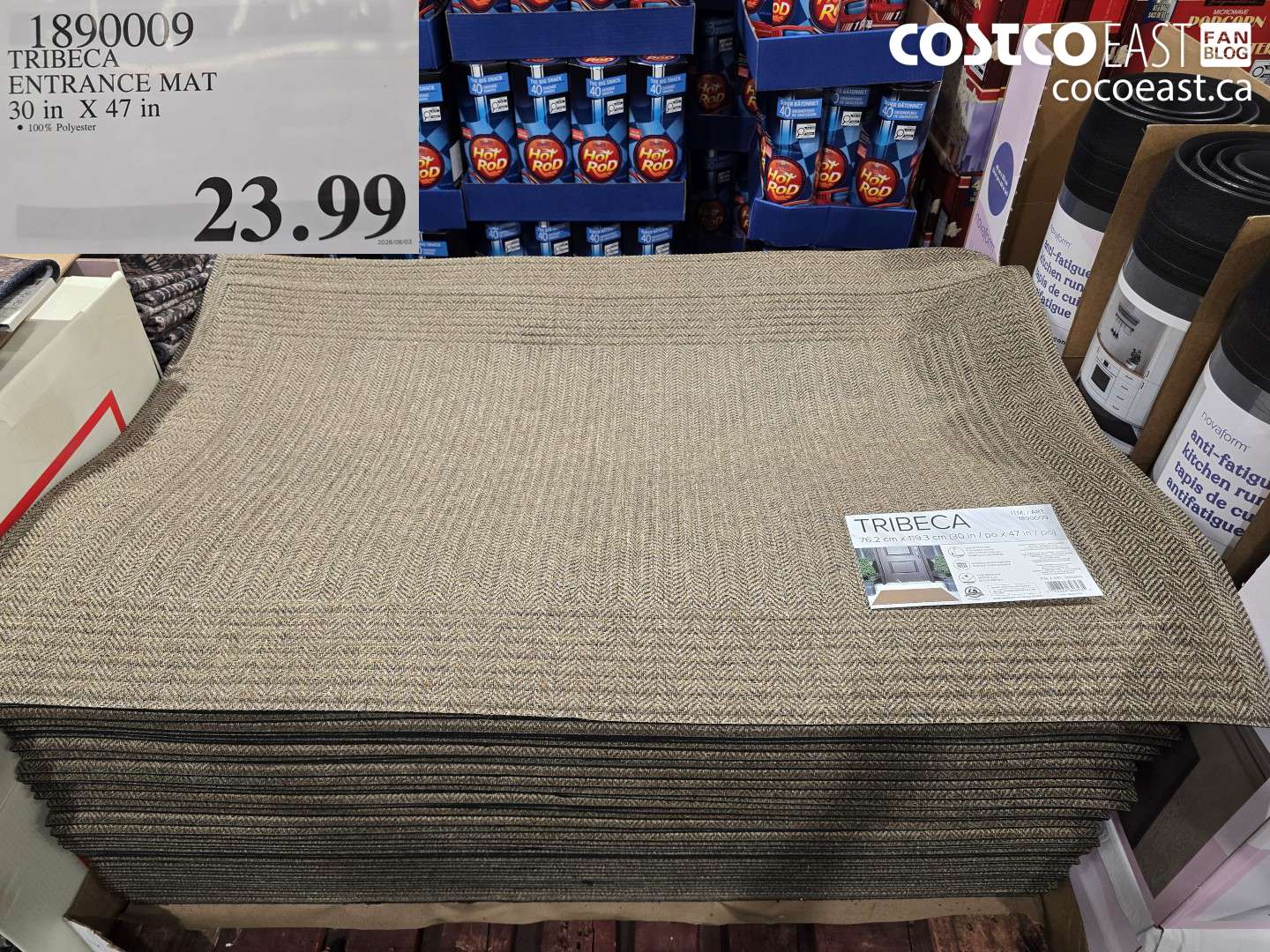 1890009 TRIBECA ENTRANCE MAT 30 IN X 47 IN $23.99