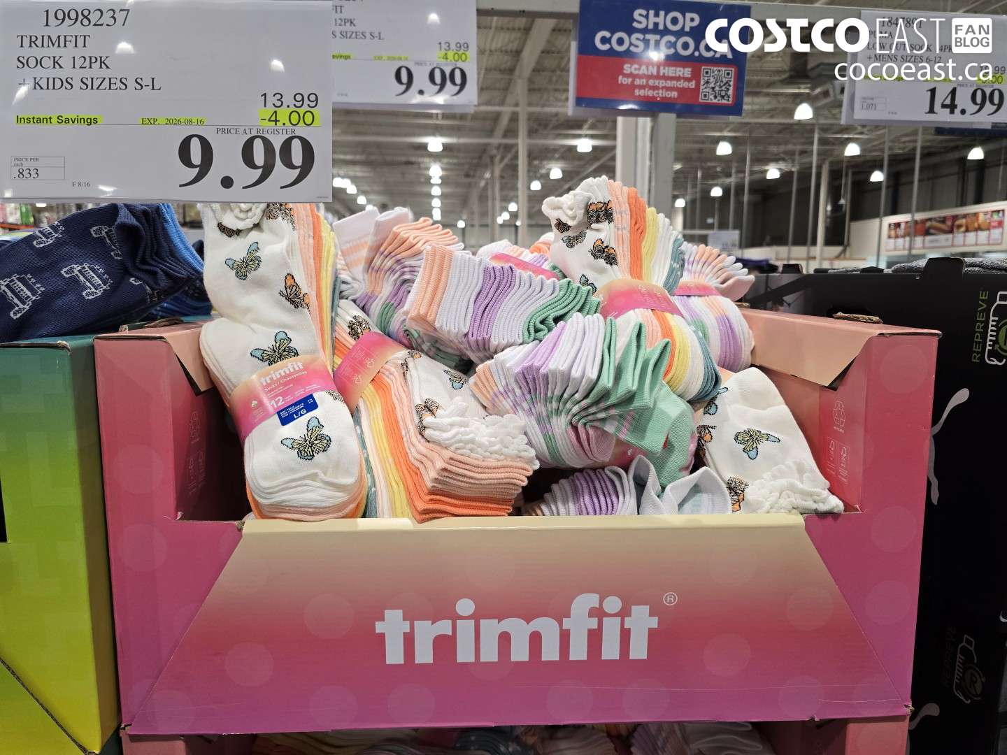 1998237 TRIMFIT SOCK 12PK KIDS SIZES S-L ($4.00 INSTANT SAVINGS EXPIRES ON 2026-08-16) $9.99