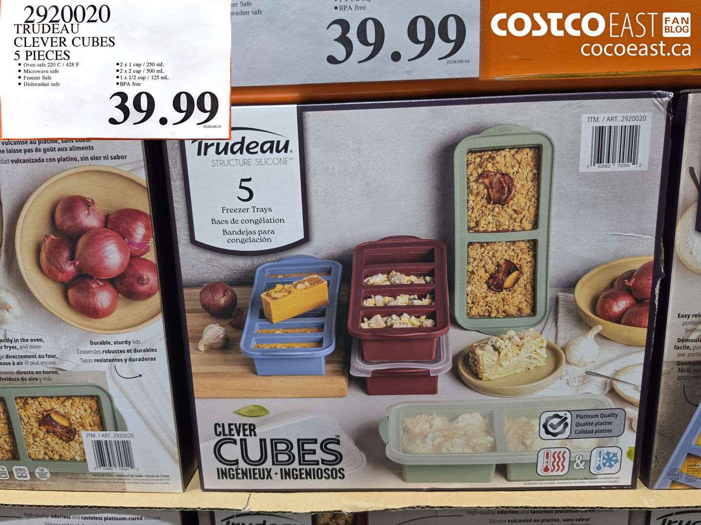 2920020 TRUDEAU CLEVER CUBES 5 PIECES $39.99