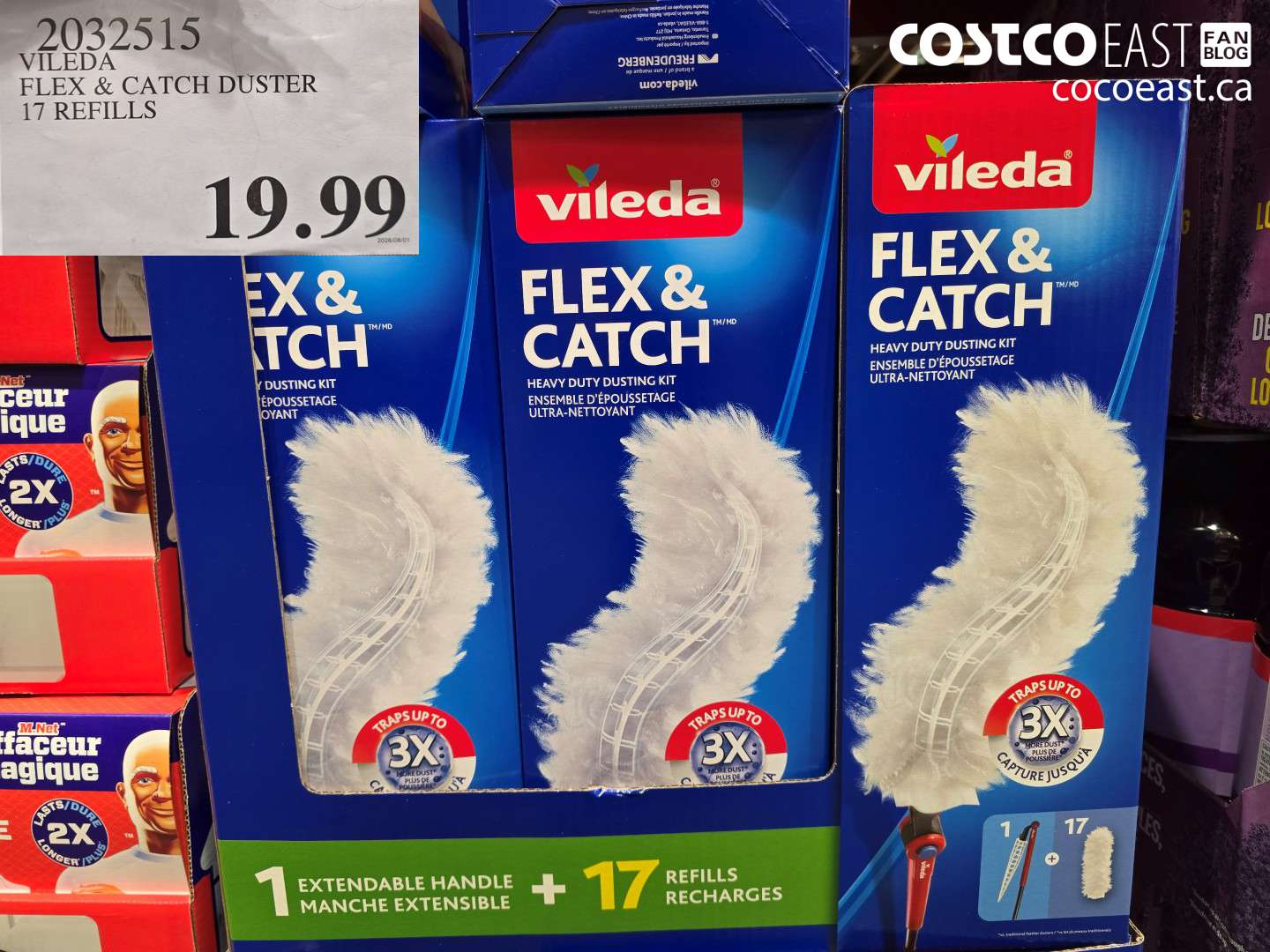 2032515 VILEDA FLEX & CATCH DUSTER 17 REFILLS $19.99