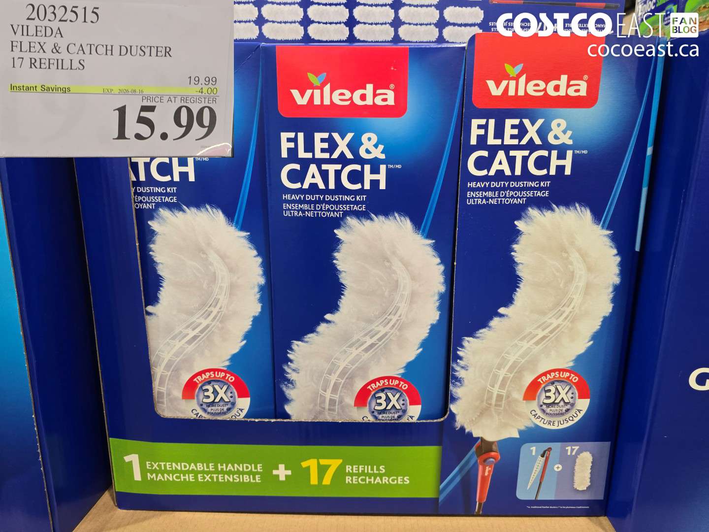 2032515 VILEDA FLEX & CATCH DUSTER 17 REFILLS ($4.00 INSTANT SAVINGS EXPIRES ON 2026-08-16) $15.99