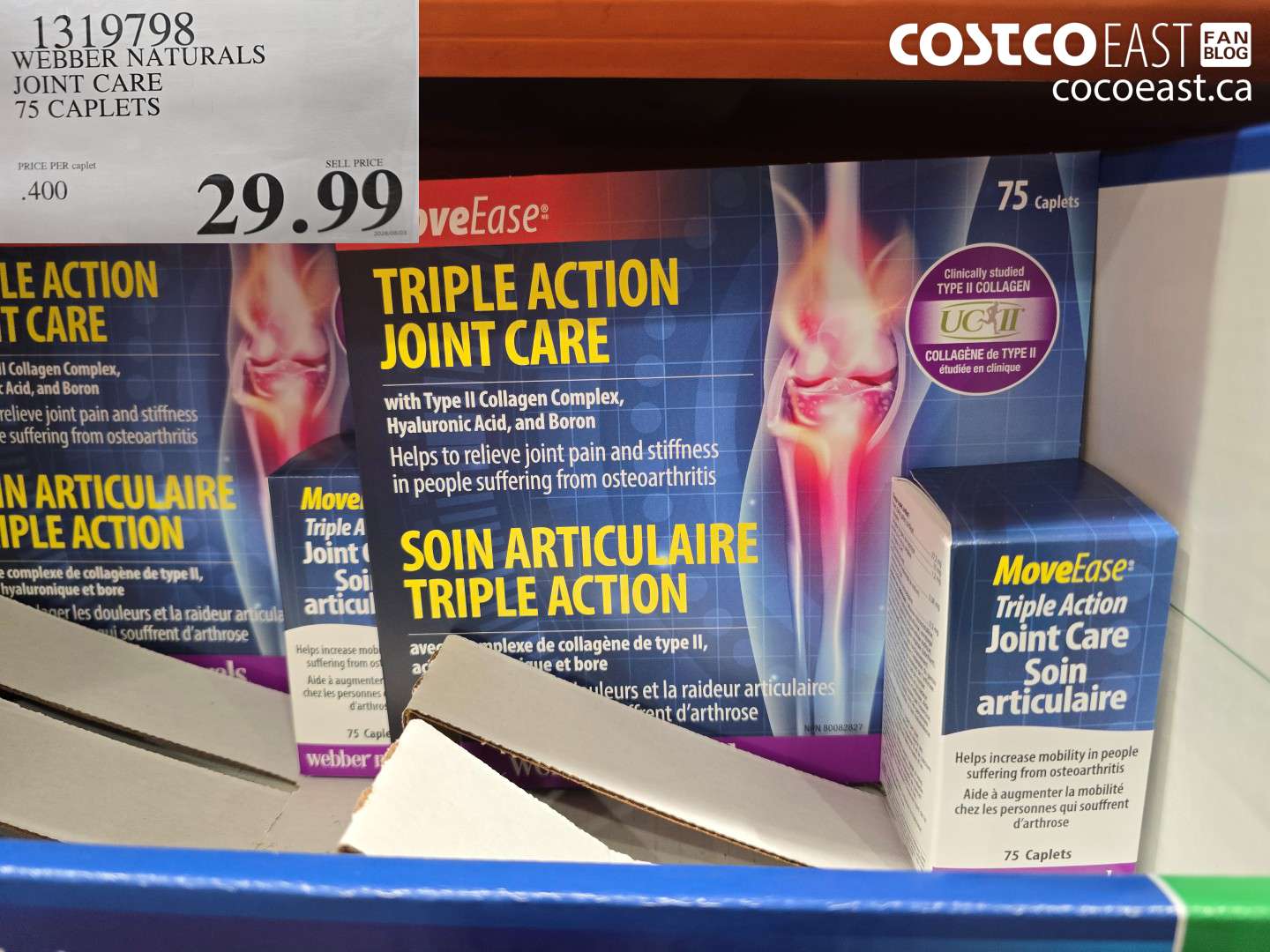 1319798 WEBBER NATURALS JOINT CARE 75 CAPLETS $29.99