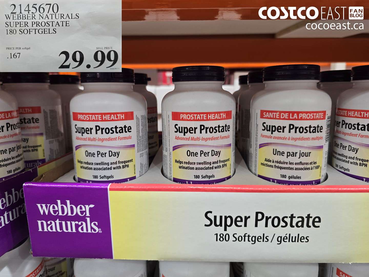2145670 WEBBER NATURALS SUPER PROSTATE 180 SOFTGELS $29.99