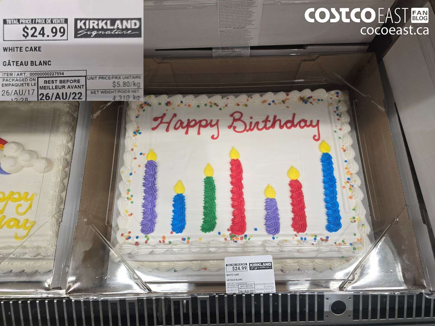 227594 WHITE CAKE $24.99