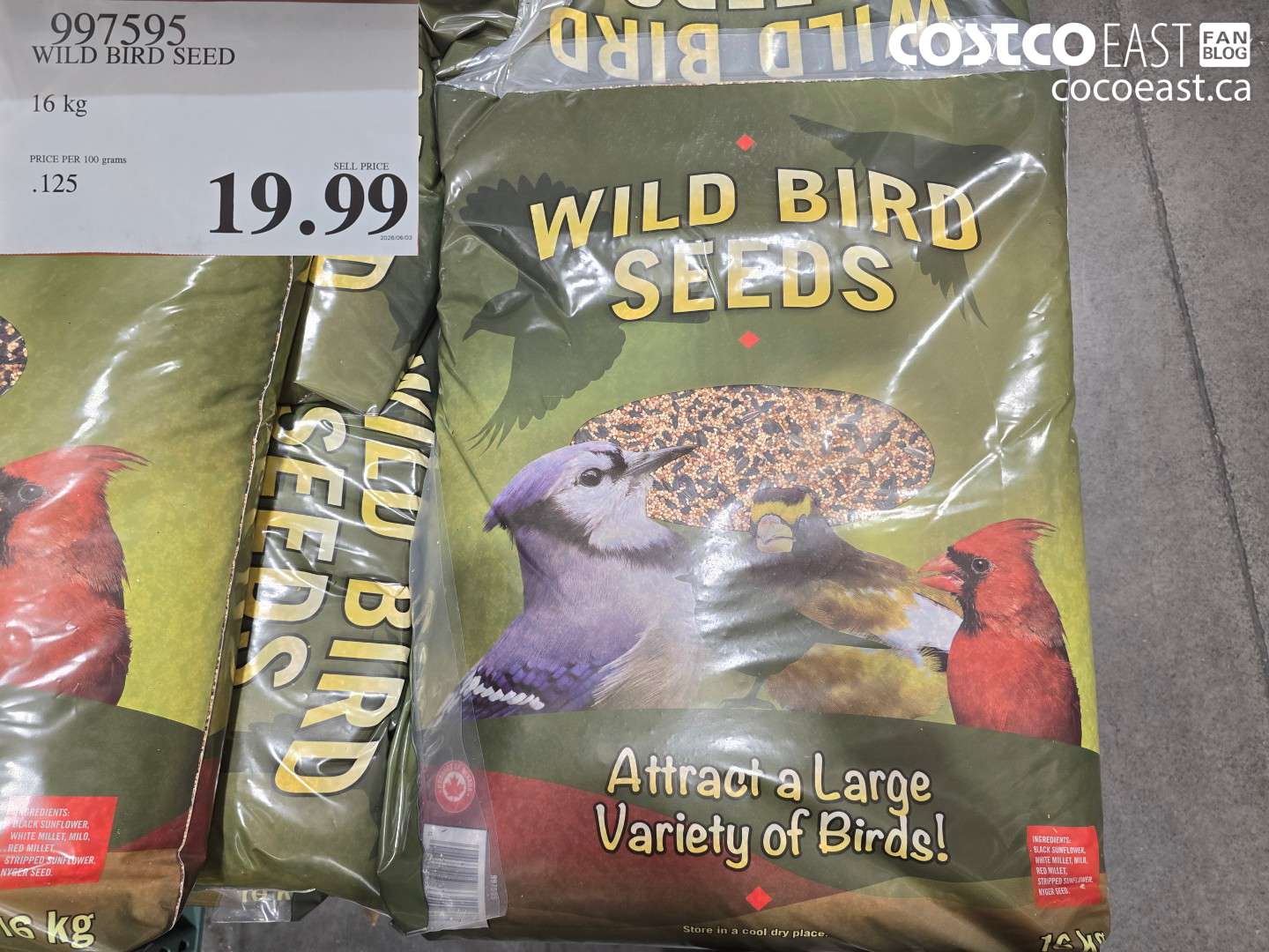 997595 WILD BIRD SEED 16 KG $19.99