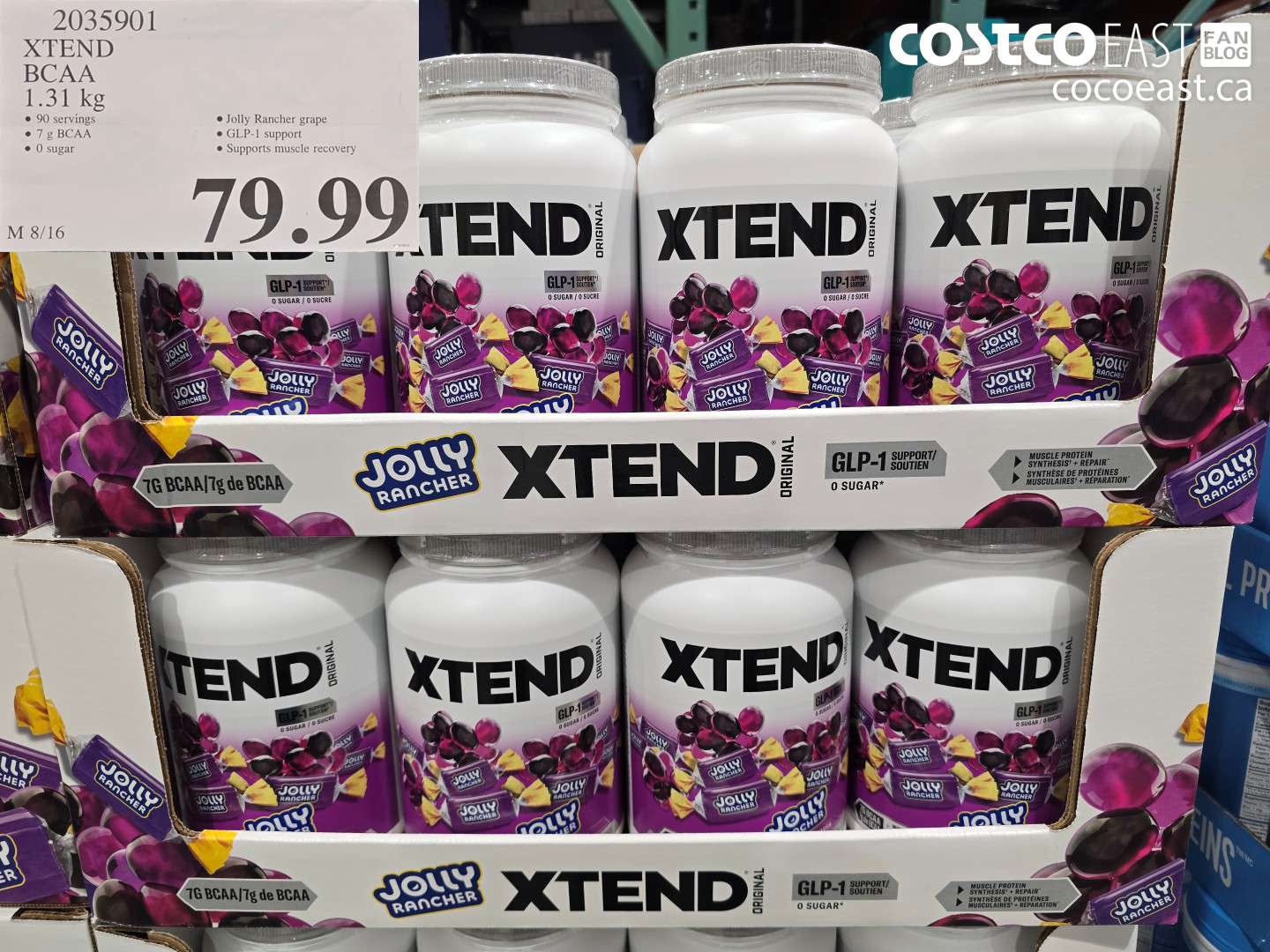 2035901 XTEND BCAA 1.31 KG $79.99