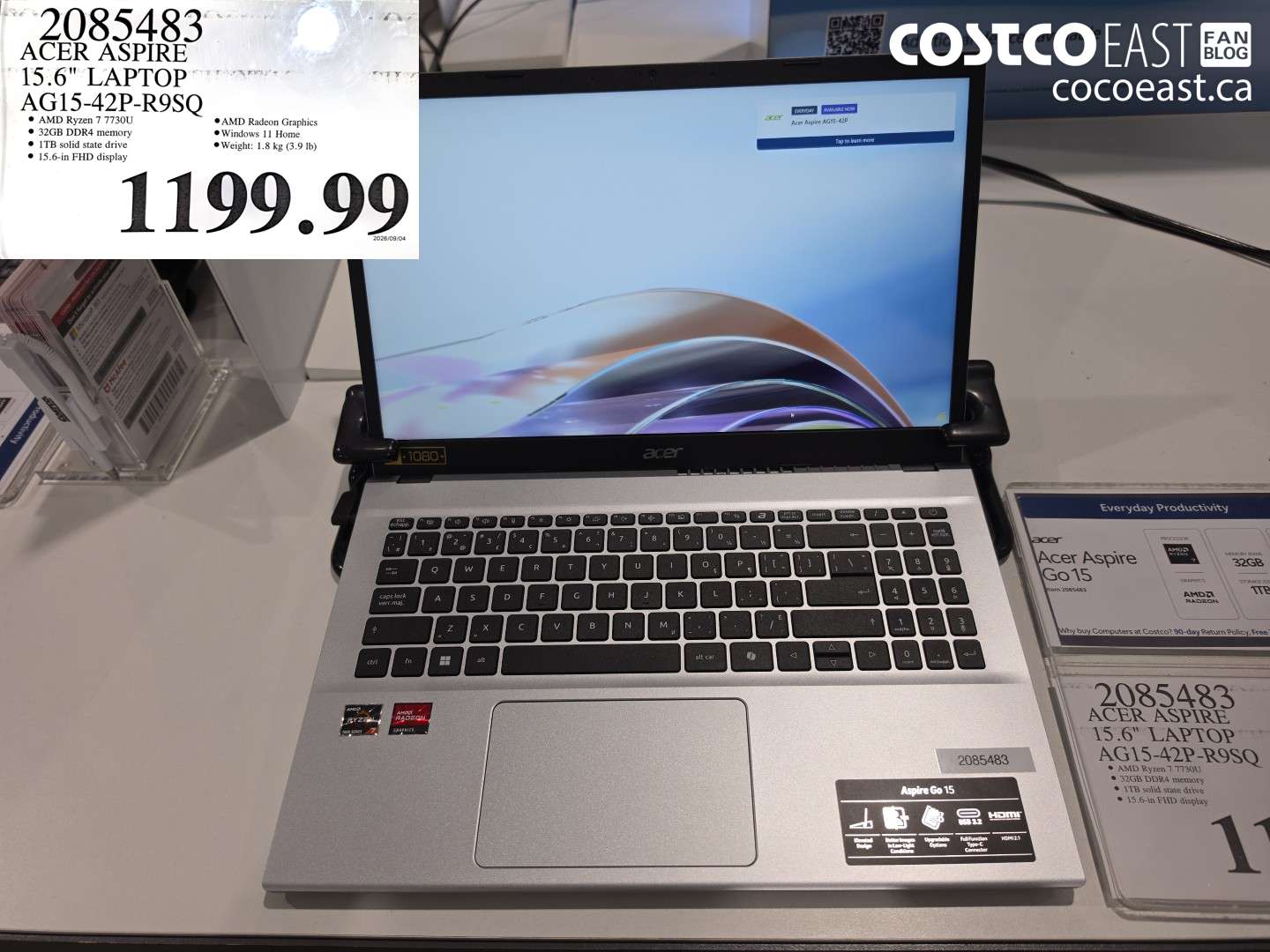 2085483 ACER ASPIRE 15.6