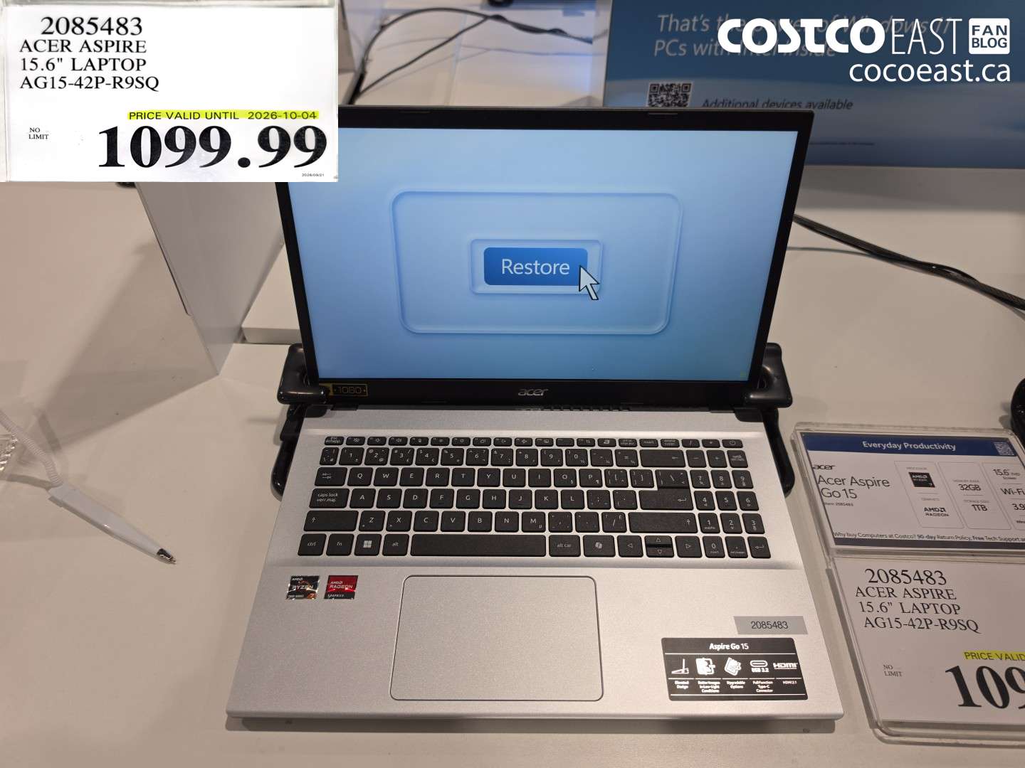 2085483 ACER ASPIRE 15.6