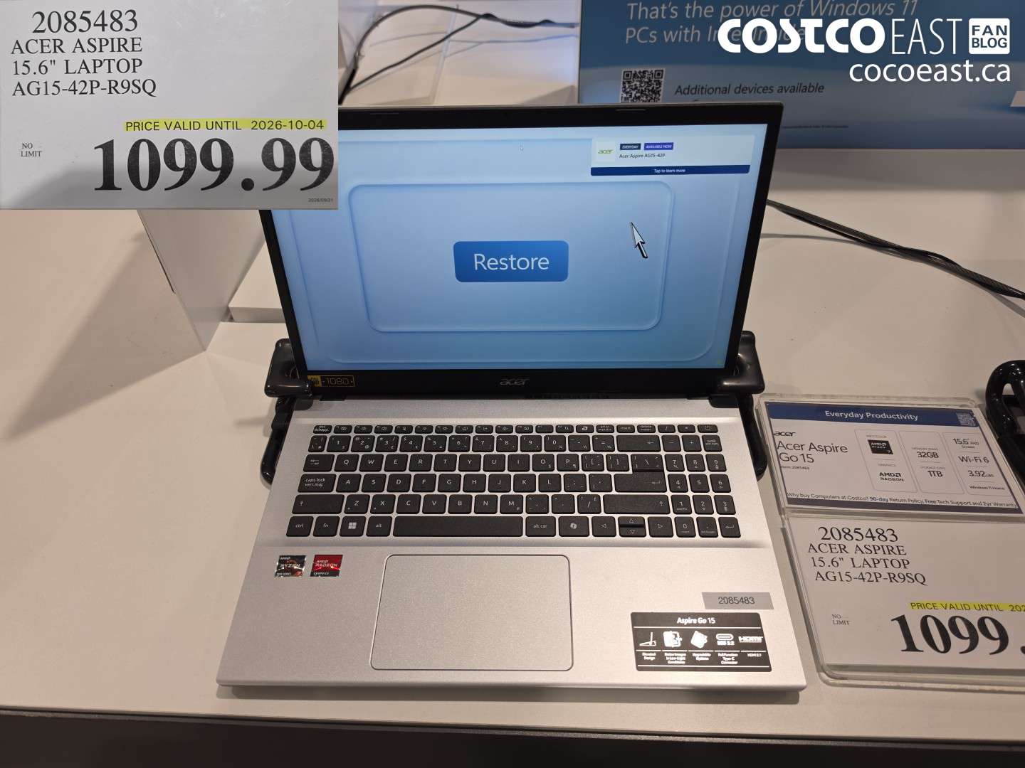 2085483 ACER ASPIRE 15.6