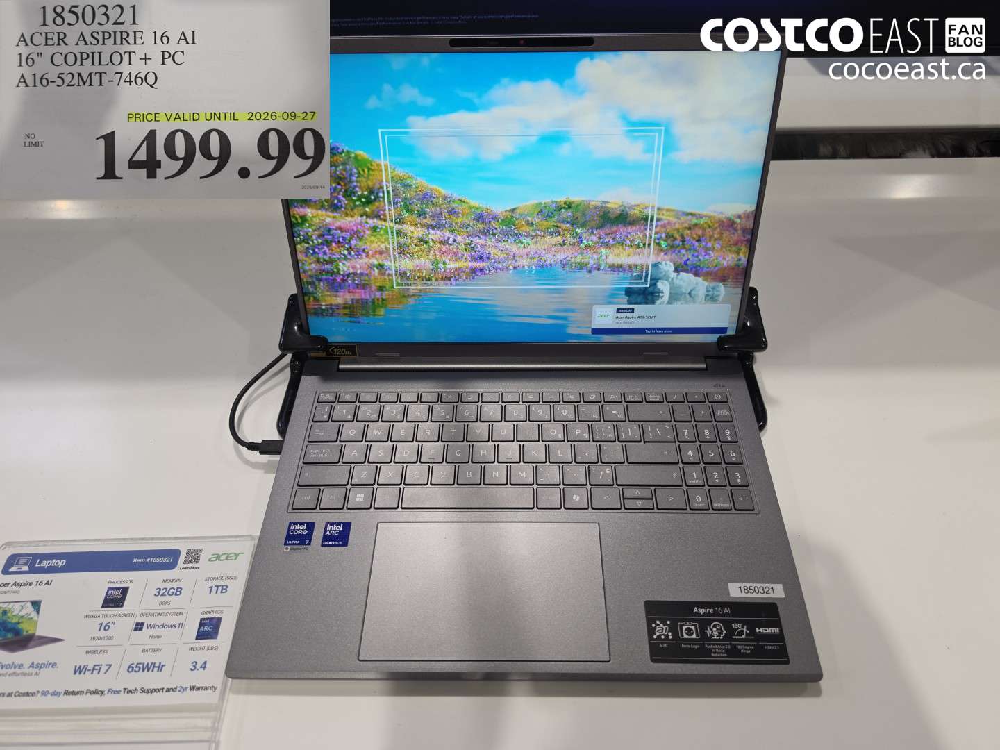 1850321 ACER ASPIRE 16 AI 16