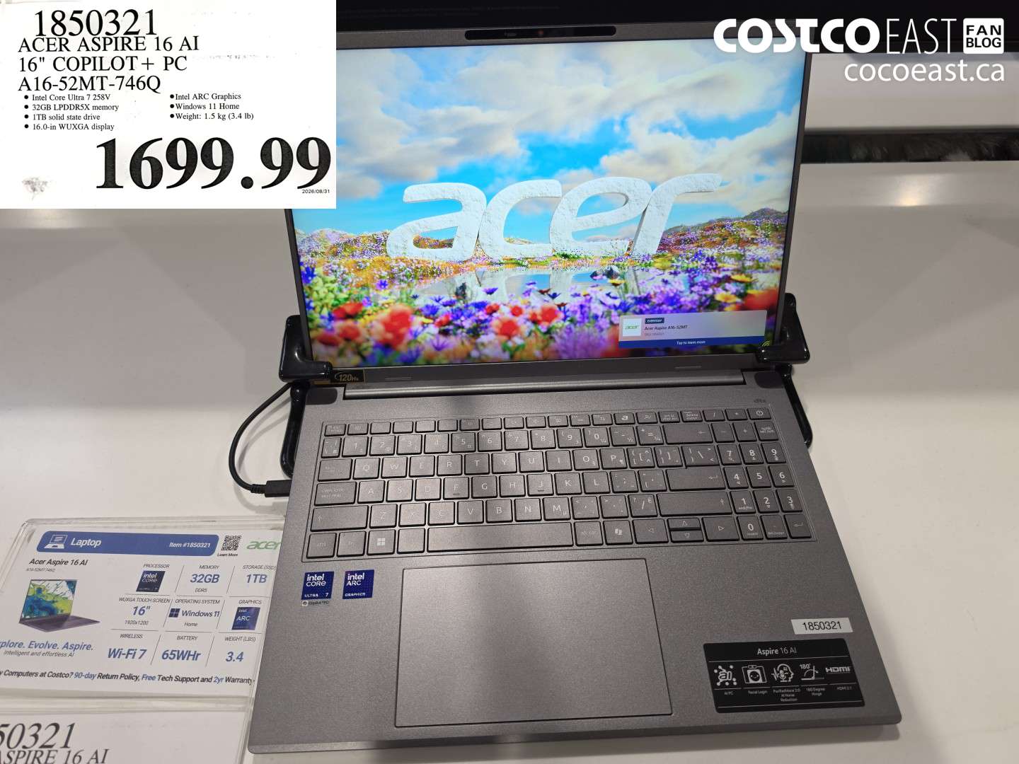 1850321 ACER ASPIRE 16 AI 16