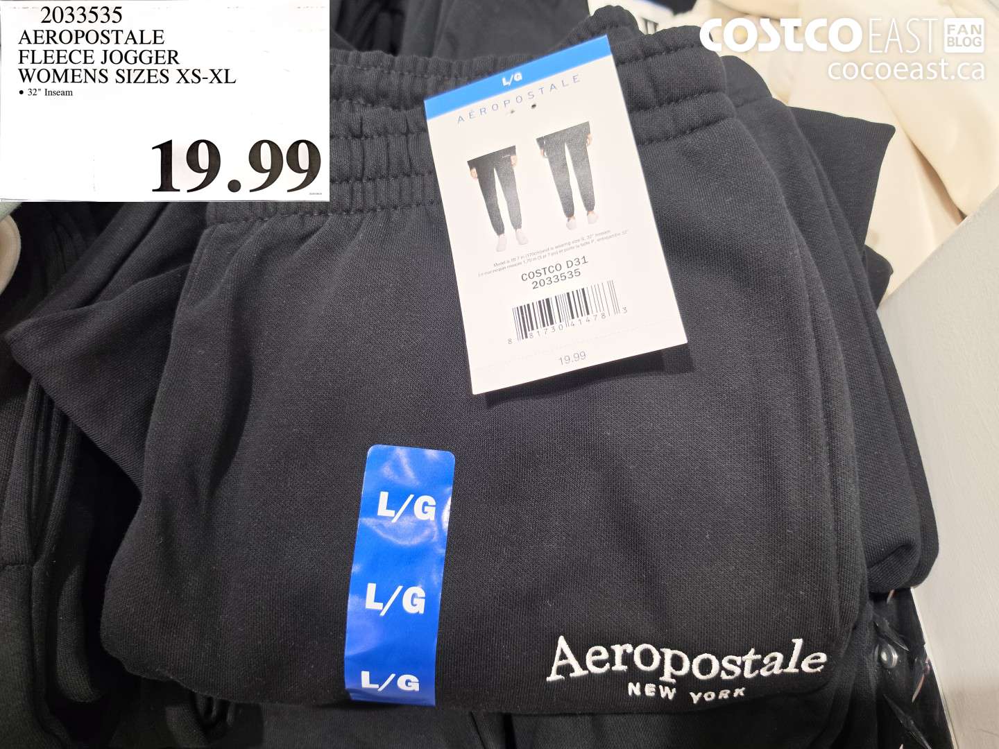 2033535 AEROPOSTALE FLEECE JOGGER WOMENS SIZES XS-XL $19.99