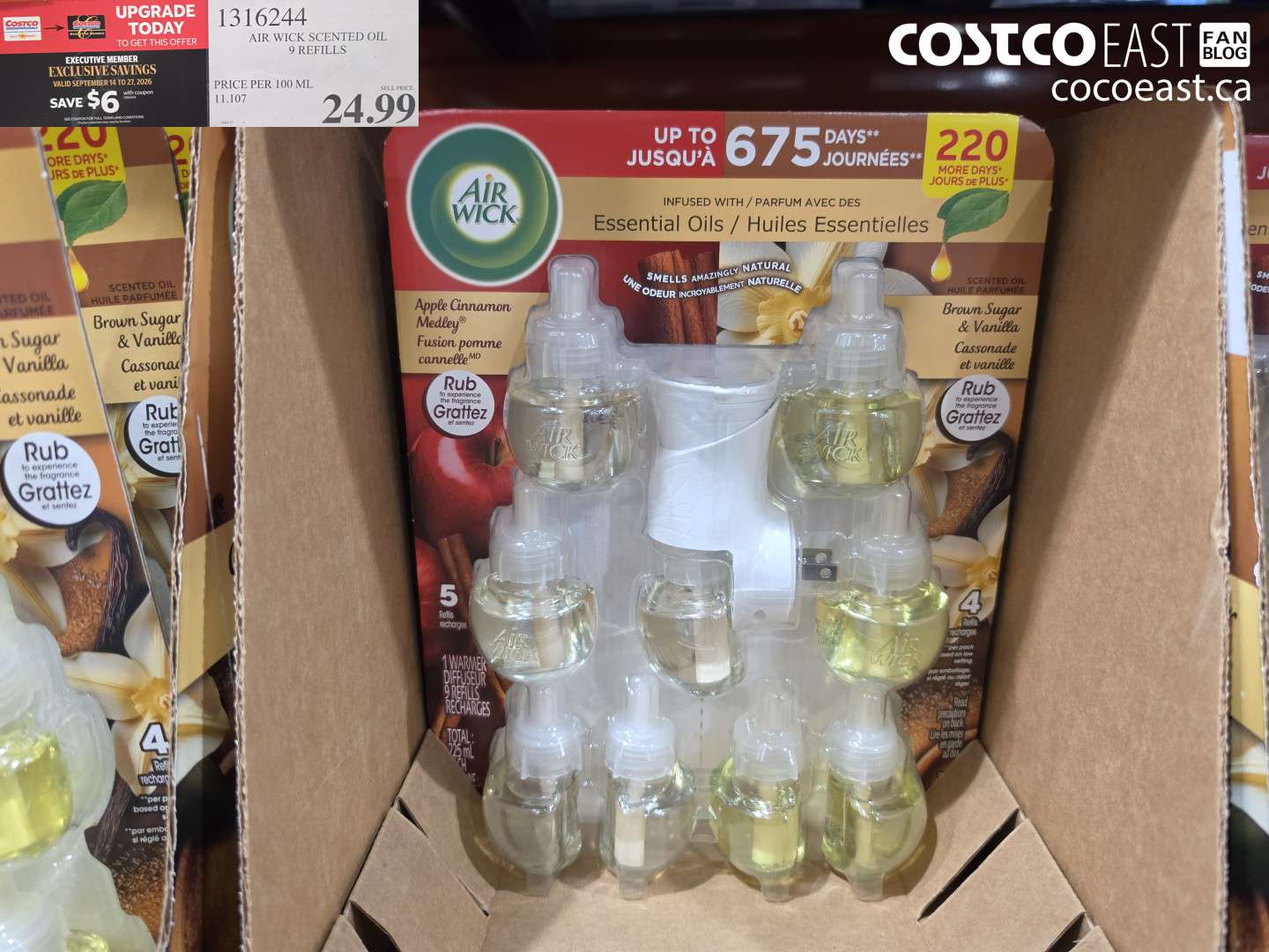 1316244 AIR WICK SCENTED OIL 9 REFILLS ($6.00 INSTANT SAVINGS EXPIRES ON 2026-09-27) $18.99
