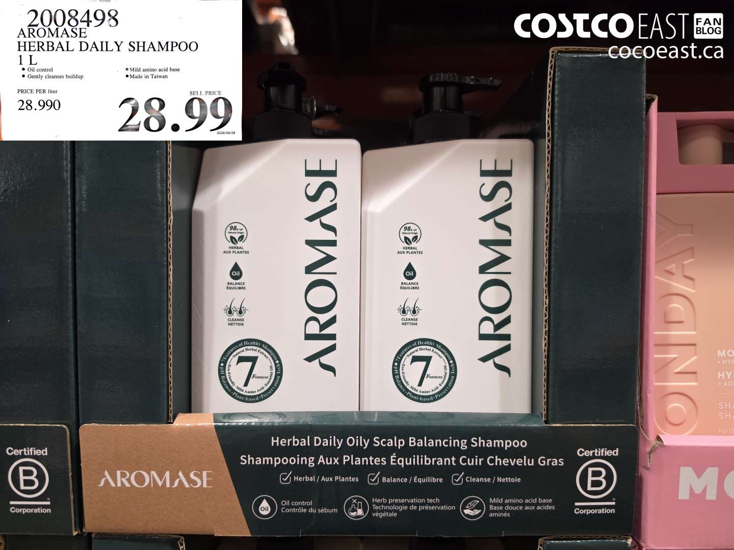 2008498 AROMASE HERBAL DAILY SHAMPOO 1 L $28.99