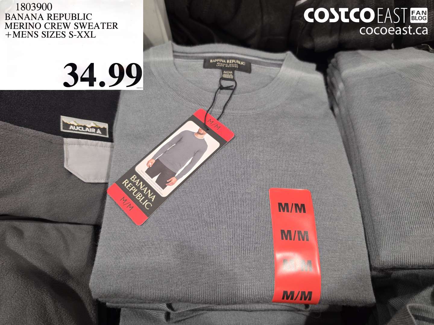 1803900 BANANA REPUBLIC MERINO CREW SWEATER +MENS SIZES S-XXL $34.99