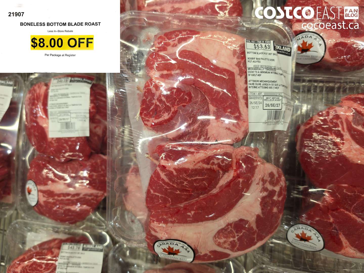 21907 BONELESS BOTTOM BLADE ROAST ($8.00 INSTANT SAVINGS)