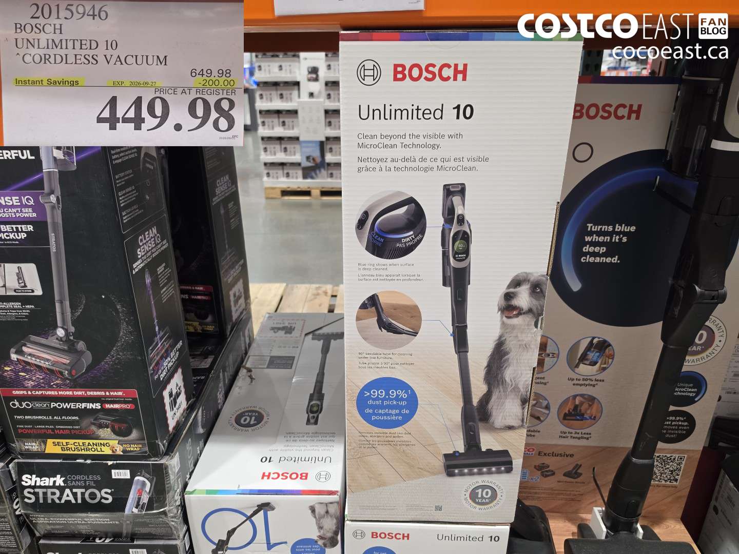 2015946 BOSCH UNLIMITED 10 CORDLESS VACUUM ($200.00 INSTANT SAVINGS EXPIRES ON 2026-09-27) $449.98