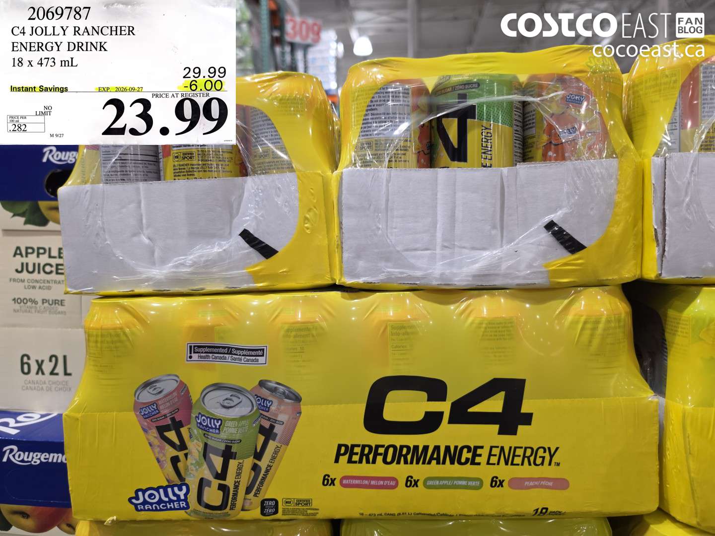 2069787 C4 JOLLY RANCHER ENERGY DRINK 18 X 473 ML ($6.00 INSTANT SAVINGS EXPIRES ON 2026-09-27) $23.99