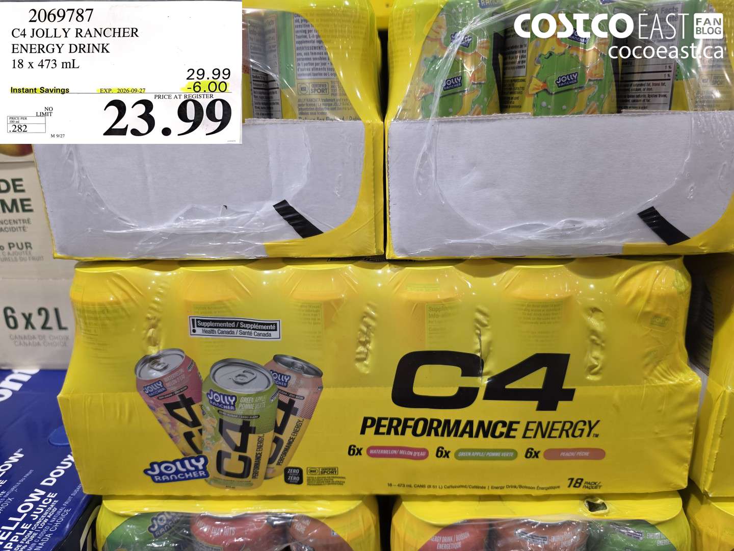 2069787 C4 JOLLY RANCHER ENERGY DRINK 18 X 473 ML ($6.00 INSTANT SAVINGS EXPIRES ON 2026-09-27) $23.99