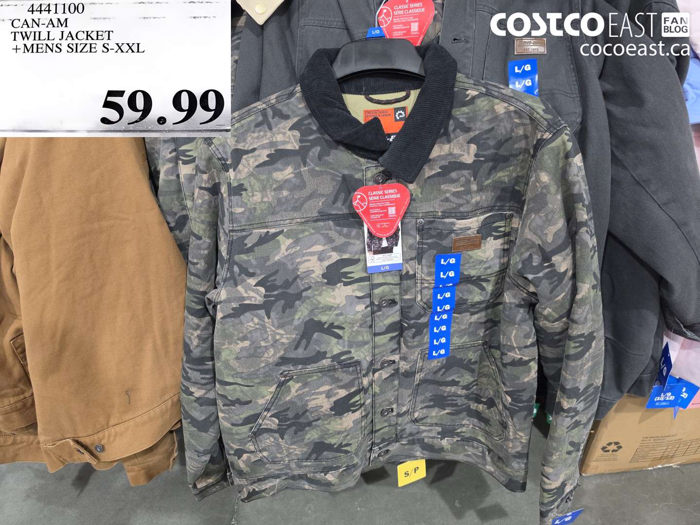 4441100 CAN-AM TWILL JACKET MENS SIZE S-XXL $59.99