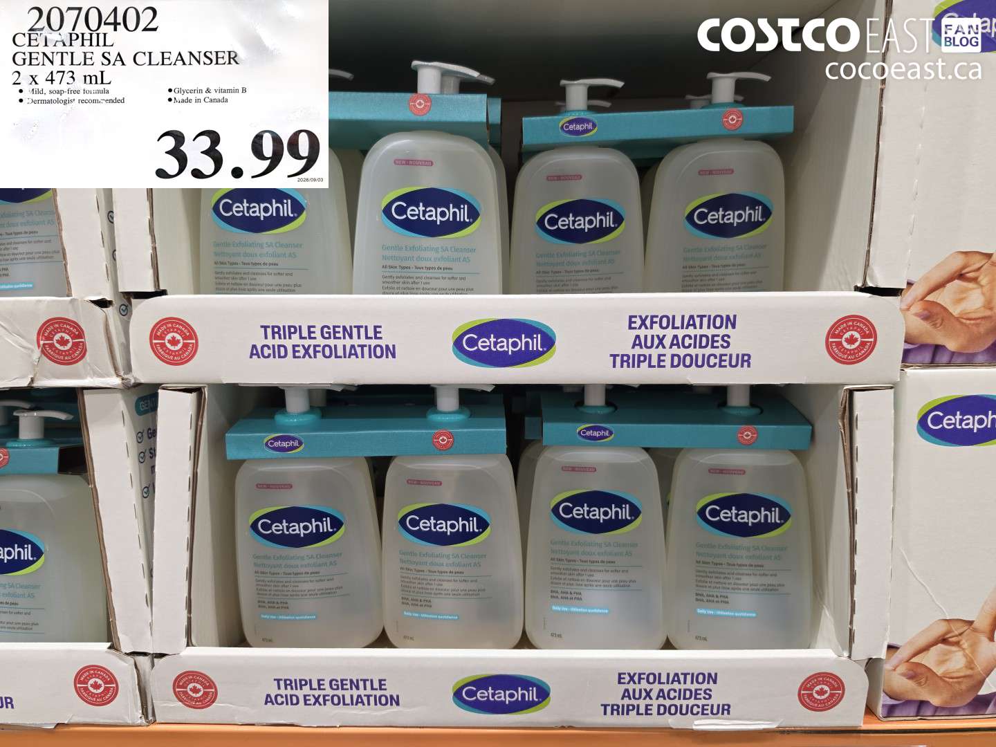 2070402 CETAPHIL GENTLE SA CLEANSER 2 X 473 ML $33.99