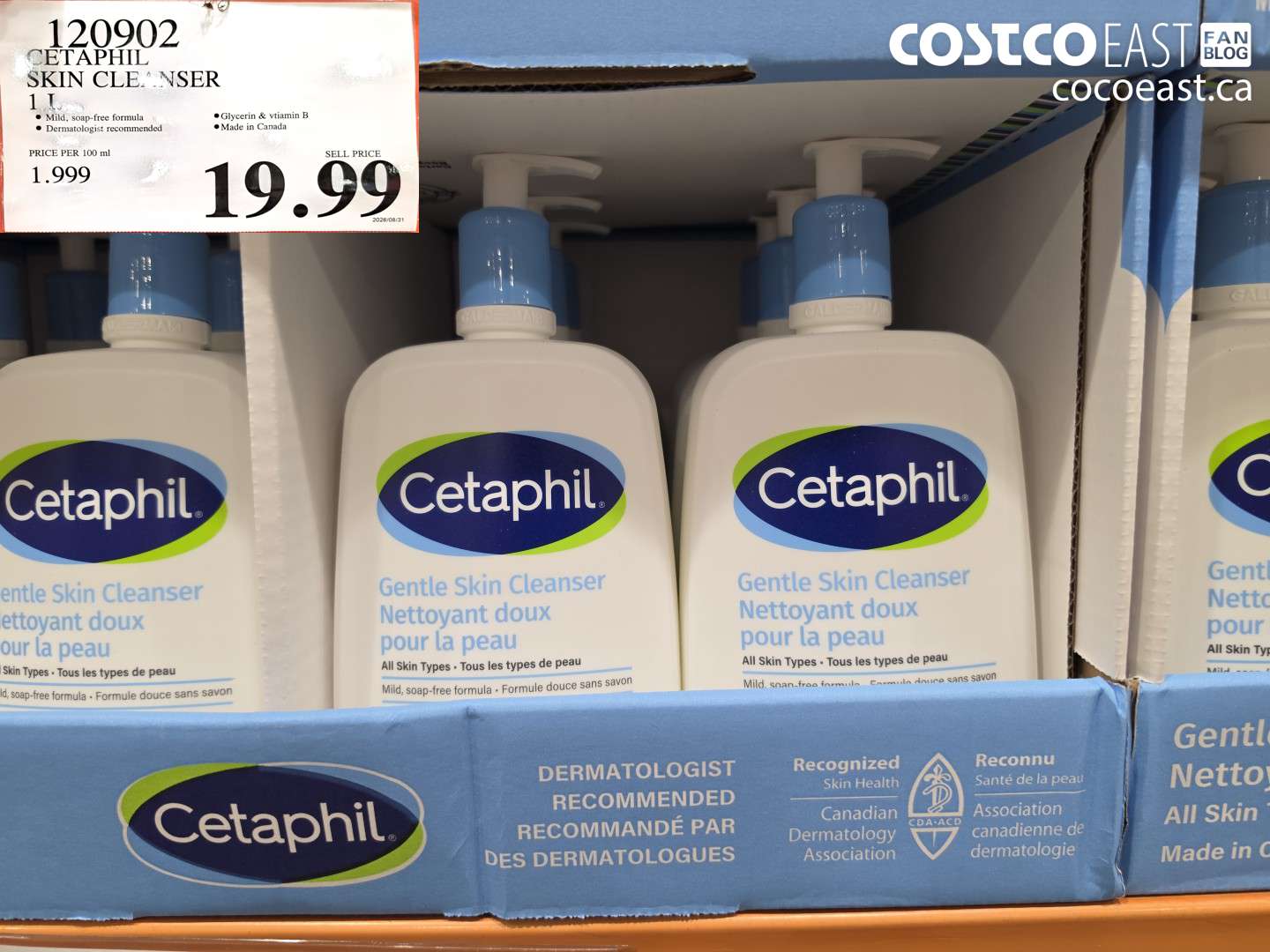 120902 CETAPHIL SKIN CLEANSER 1 L $19.99