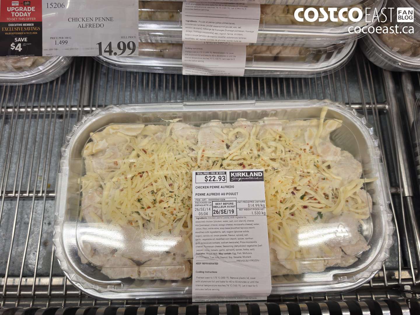 15206 CHICKEN PENNE ALFREDO 4 OFF (EXPIRES ON 2026-09-27) $10.99