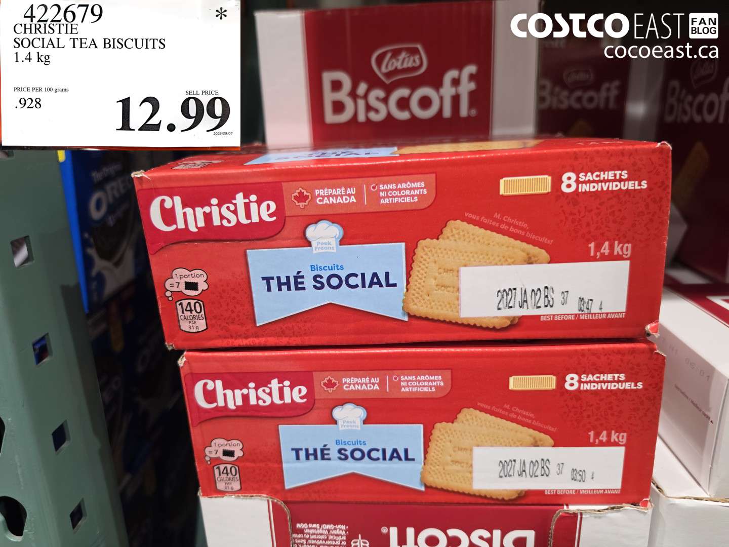 422679 CHRISTIE SOCIAL TEA BISCUITS 1.4 KG $12.99