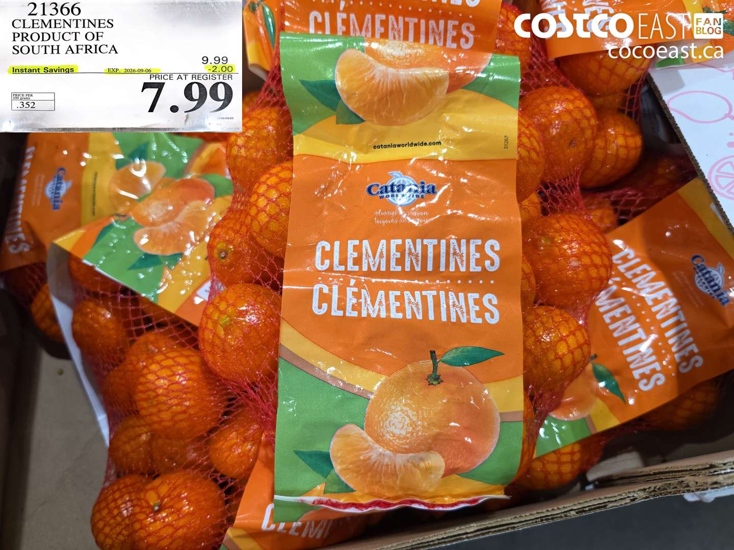 21366 CLEMENTINES PRODUCT OF SOUTH AFRICA ($2.00 INSTANT SAVINGS EXPIRES ON 2026-09-06) $7.99