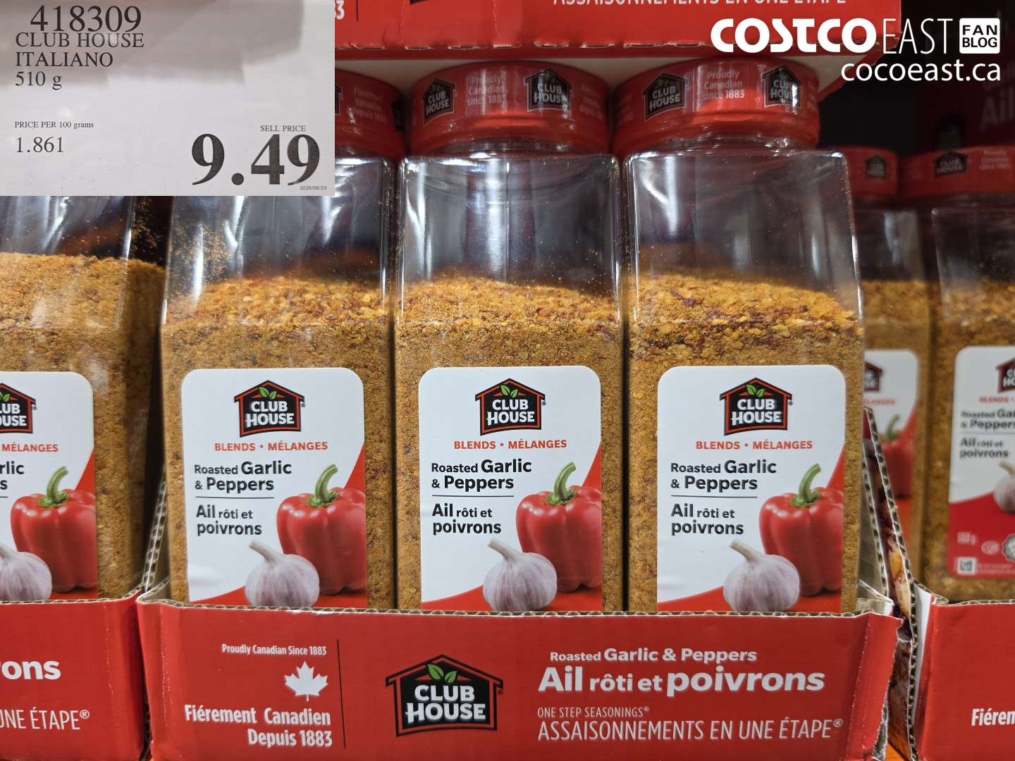 418309 CLUB HOUSE ITALIANO 510 G $9.49