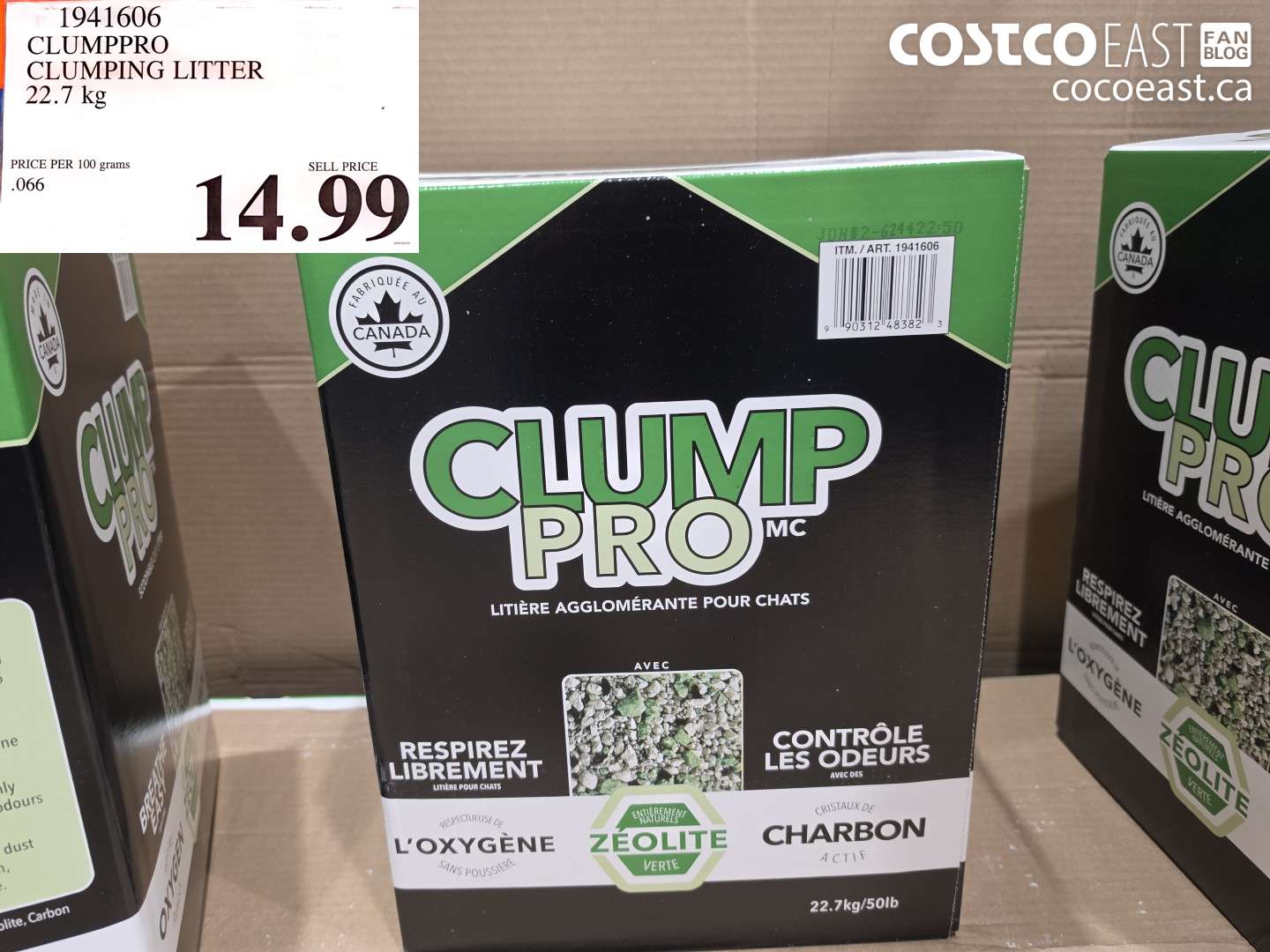 1941606 CLUMPPRO CLUMPING LITTER 22.7 KG $14.99