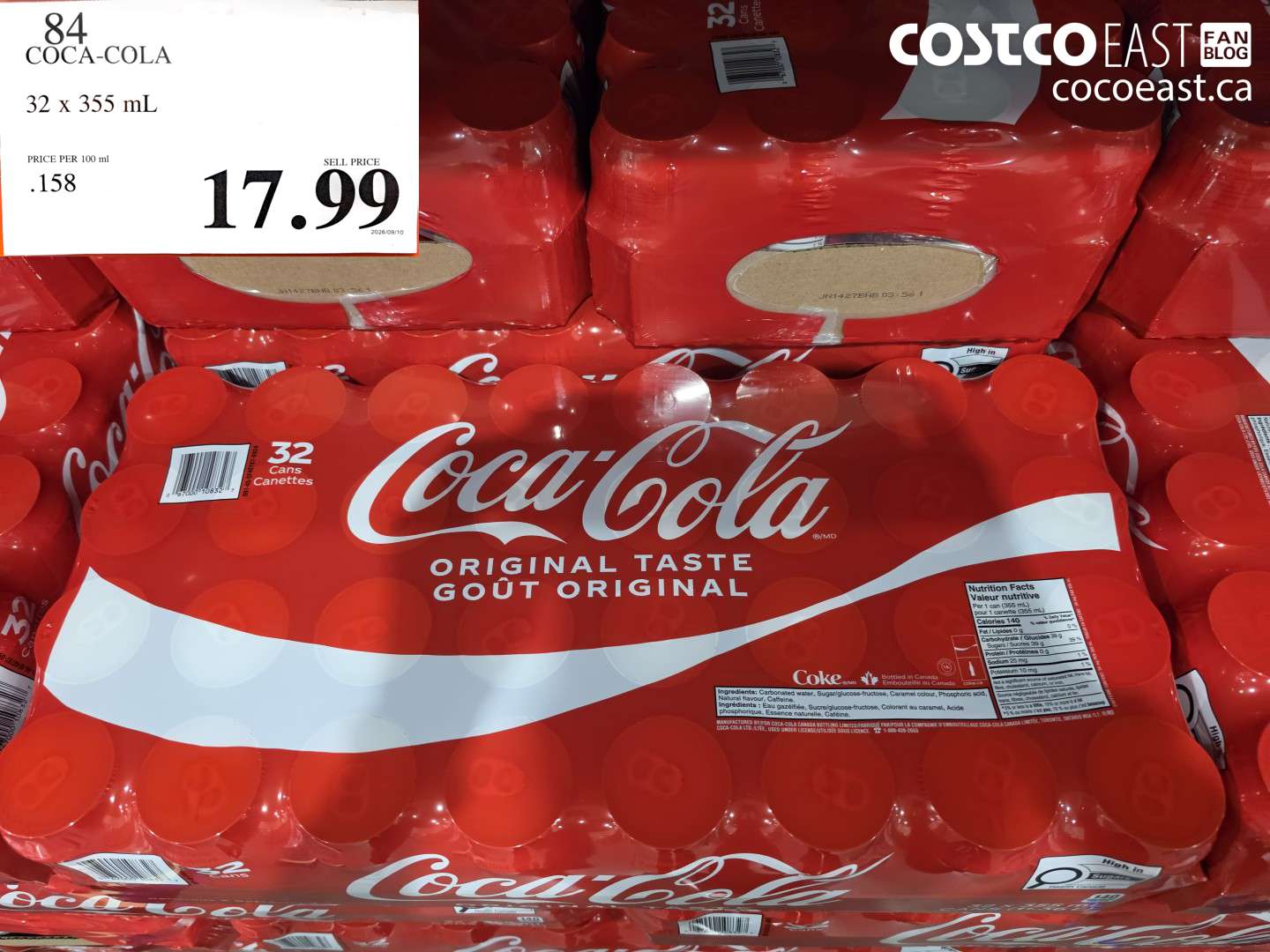 84 COCA-COLA 32 X 355 ML $17.99