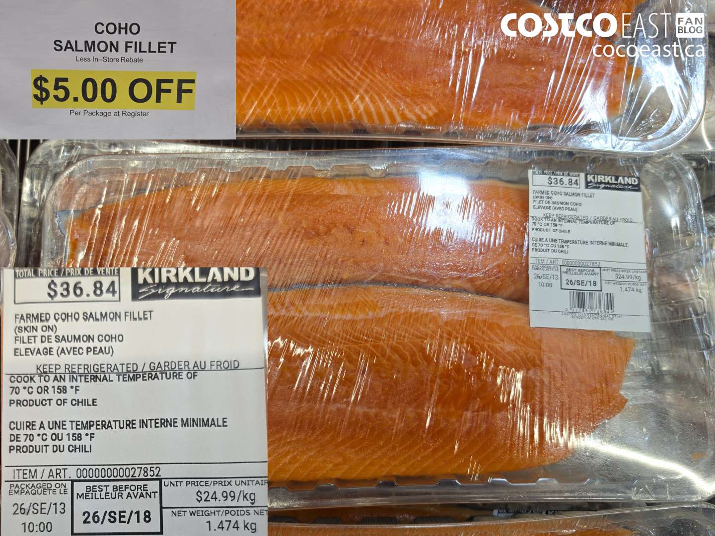 27852 COHO SALMON FILLET ($5.00 INSTANT SAVINGS)