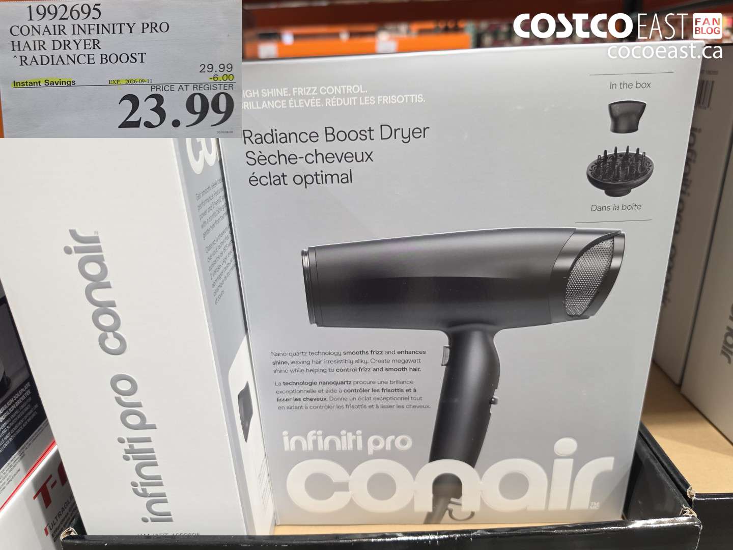 1992695 CONAIR INFINITY PRO HAIR DRYER ($6.00 INSTANT SAVINGS EXPIRES ON 2026-09-11) $23.99