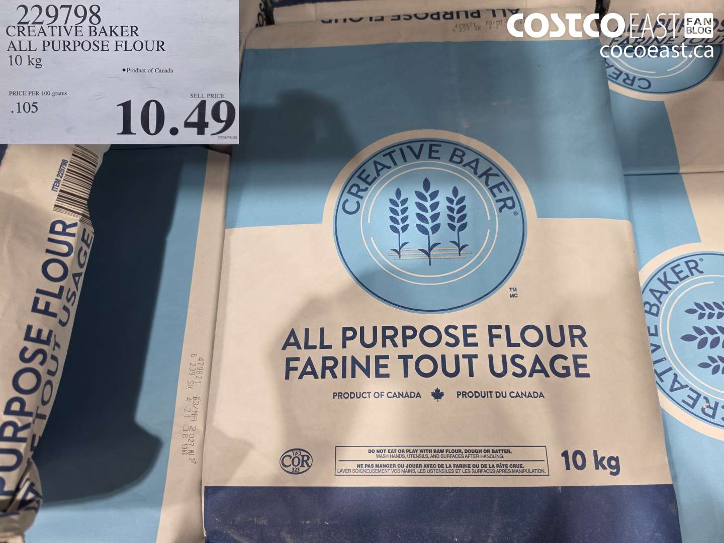 229798 CREATIVE BAKER ALL PURPOSE FLOUR 10 KG $10.49