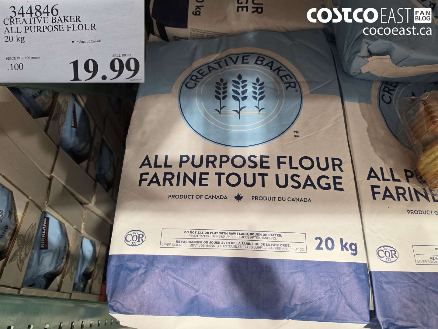 344846 CREATIVE BAKER ALL PURPOSE FLOUR 20 KG $19.99