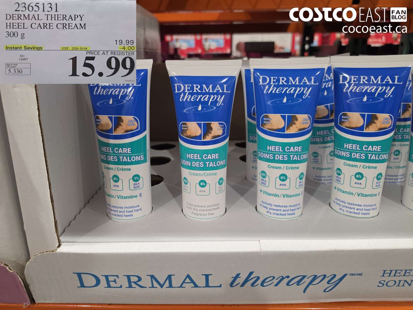 2365131 DERMAL THERAPY HEEL CARE CREAM 300 G ($4.00 INSTANT SAVINGS EXPIRES ON 2026-10-04) $15.99