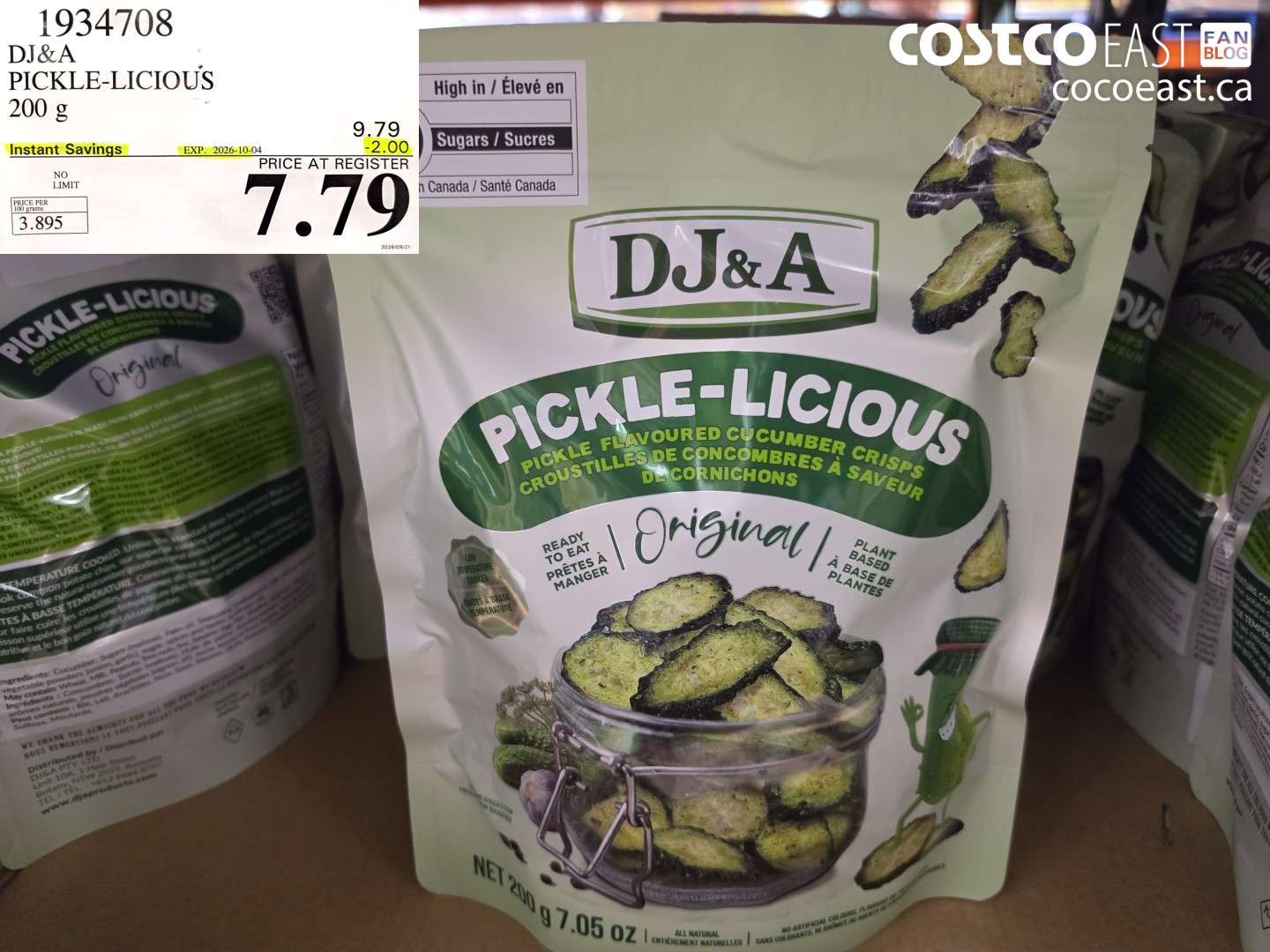 1934708 DJ&A PICKLE-LICIOUS 200 G ($2.00 INSTANT SAVINGS EXPIRES ON 2026-10-04) $7.79