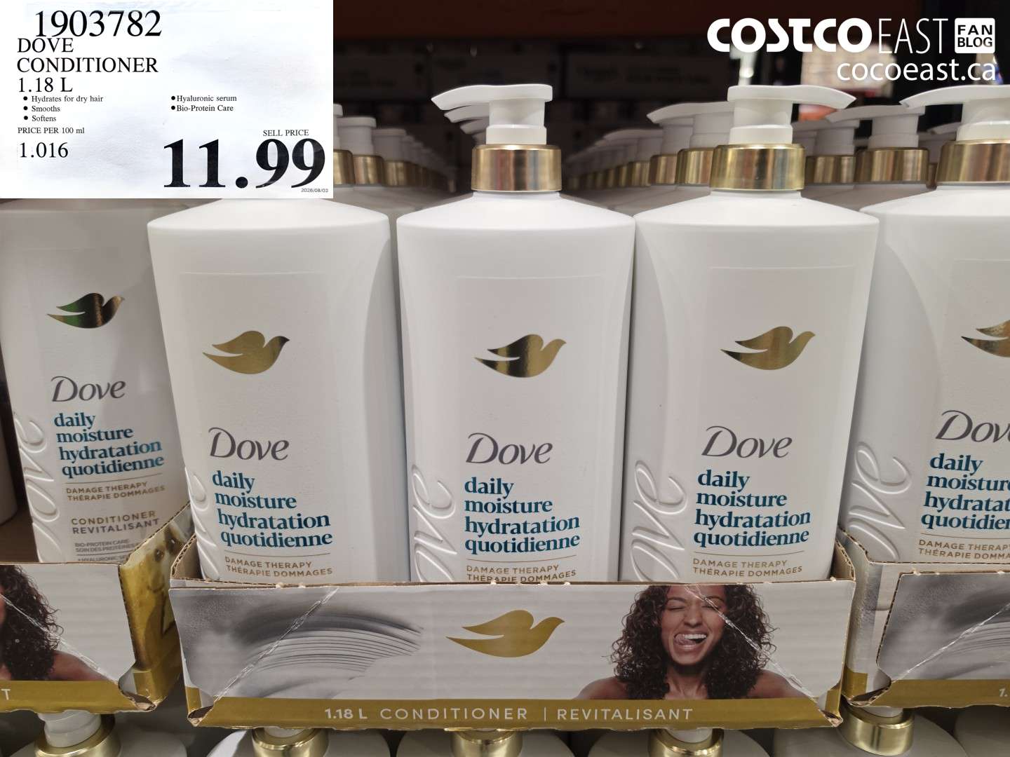 1903782 DOVE CONDITIONER 1.18 L $11.99