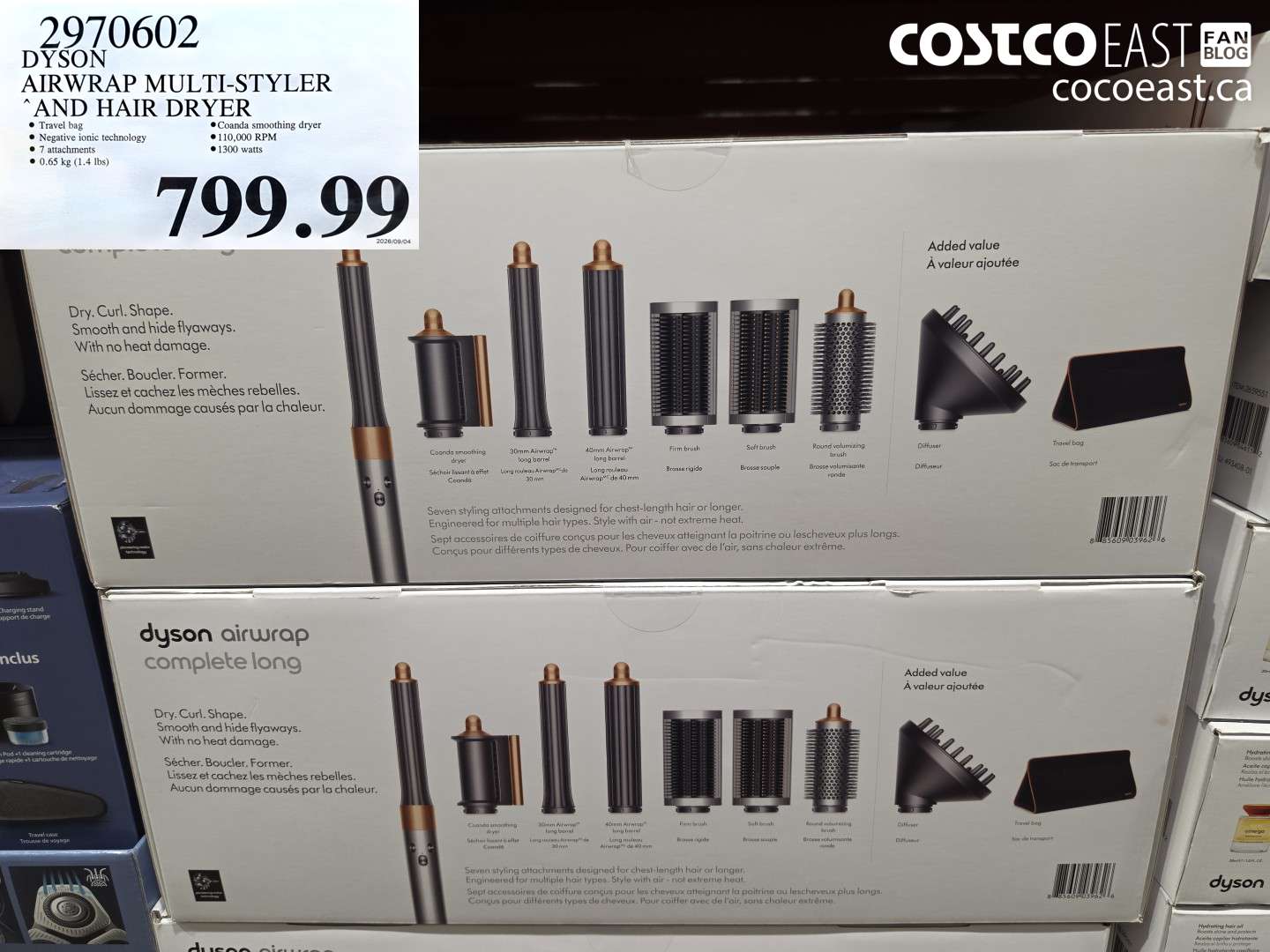 2970602 DYSON AIRWRAP MULTI-STYLER AND HAIR DRYER $799.99